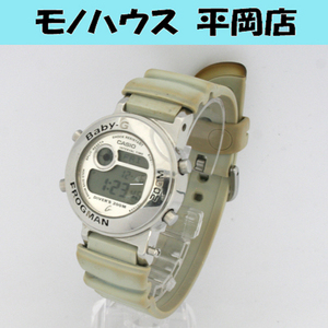 動作品 ベゼル欠品 CASIO Baby-G FROGMAN BGM-100 ベビーG クオーツ式 デジタル腕時計 24年12月電池交換 札幌市 清田区 平岡