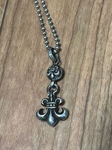 クロムハーツ 1ボールBSフレアチャーム　ボールチェーン付き　CHROME HEARTS クロス