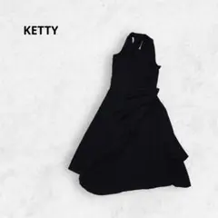 KETTY ケティ　ドレス　ロング　セクシー　背中あき　ノースリーブ　リボン　夏