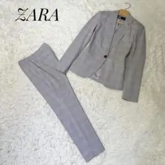 【美品】ZARA セットアップ グレー グレンチェック Sサイズ相当