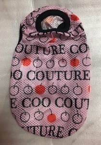 クークチュール クールクール メッシュ タンク Ｓ 小型犬 チワワ トイプー パピー coo couture 犬 服 熱中症 クール ロゴ ピンク りんご