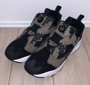 美品 REEBOK PUMP FURY OG JPN EDOKIRIKO GW8721 27.5cm リーボック ポンプフューリー 江戸切子 ブラック ゴールド 黒 白 金 instapump