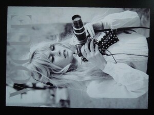 A4 額付き ポスター ブリジットバルドー Brigitte Bardot ヴォーグ VOGUE カメラ 写真 