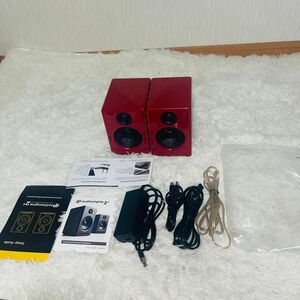 【美品】audioengine A2+WIRELESS HI-GLOSS RED