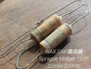 期間限定セール！WAX.CAP極上の逸品！ 40～50s sprague midget 182P.02mfd 200vdc ペアNOS 検索)gibson CORNELL-DUBILIER tiger bumble bee