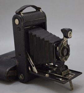 KODAK コダック EASTMAN イーストマン 蛇腹 カメラ A-116 ケース付 オートグラフィック フィルム アンティーク レトロ Aa-235T