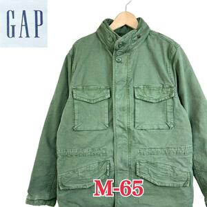 即決★サイズS★GAP★M-65 ミリタリージャケット カーキ オリーブ フィールドジャケット ギャップ メンズ T2586 古着公園