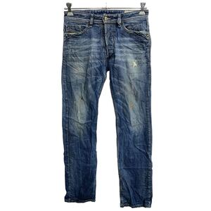 DIESEL デニムパンツ W29 ディーゼル ボタンフライ MENNIT インディゴ コットン 古着卸 アメリカ仕入 2405-752