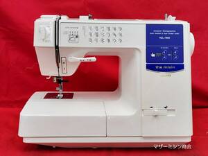 ☆人気のJUKI ジューキコンピュータ ミシン THE MISIN HZL-7800☆自動糸調子・自動糸切・厚物縫いに最適☆実用・模様共に動作良好です