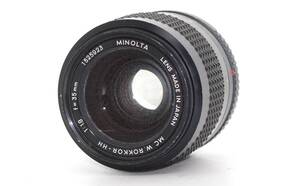 ★良品★ MINOLTA ミノルタ MC W.ROKKOR-HH 35mm F1.8 #M124