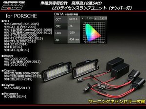 LED ライセンスランプ ナンバー灯 ポルシェ ボクスター 987/981キャンセラー付き R-113