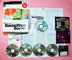 【154】Microsoft BackOffice Server 4.0 学割 マイクロソフト バックオフィス サーバ 4988648072398 Windows NT Site SNA Visual InterDev