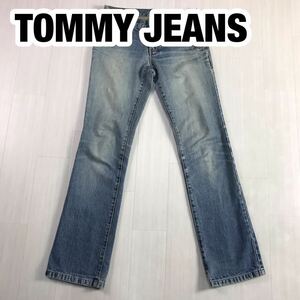 TOMMY JEANS トミージーンズ デニムパンツ 3 インディゴブルー ロゴ金具ファスナー フラッグタグ