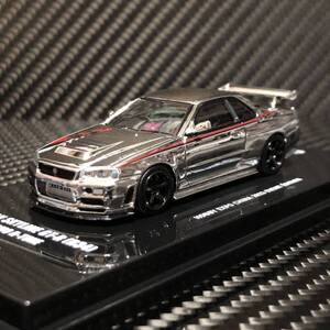 1/64 INNO NISSAN SKYLINE GT-R ( R34 ) NISMO R-TUNE シルバークローム HOBBY EXPOCHINA 2023 EVENTEDITION スカイライン BNR34 ニスモ