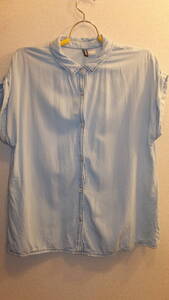 ★H&M★エイチアンドエムレディーストップスシャツ Ladies Tops Size 12 サイズ12 　USED IN JAPAN　EUR42