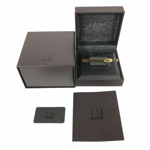 【ダンヒル】本物 dunhill ネクタイピン ロゴモチーフ ゴールド色系 タイピン 金属素材 アクセサリー 男性用 メンズ ケース 箱有 送料520円