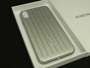 ■新品■未使用■ RIMOWA リモワ アルミニウム iPhone XS MAX 対応 アイフォンケース スマホケース シルバー系 FE3172