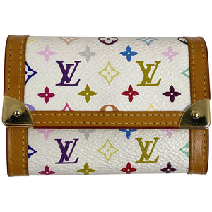 ルイ・ヴィトン Louis Vuitton ポルトモネ プラ コインケース モノグラムマルチカラー ブロン(ホワイト) M92657 レディース 【中古】