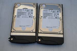 E8117(3)RK Y 【2個セット】TOSHIBA 900GB HDD 東芝 AL13SEB900/HDEBC00GEA51 900GB 6Gbps 10K 2.5SAS ハードドライブ