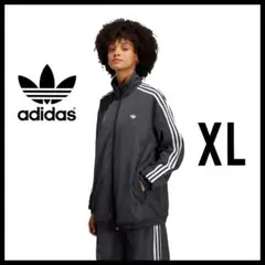 adidas★黒★XL★オーバーサイズトラックジャケット★ナイロンジャケット