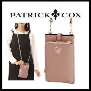 ○★新品 未使用 PATRICK COX カルテットライン スマホショルダー ピンク○●