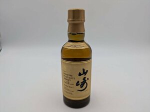 □★【未開封】山崎 サントリー 12年 SUNTORY PURE MALT WHISKY AGED12YEARS シングルモルト 180ml/43% (S1116)