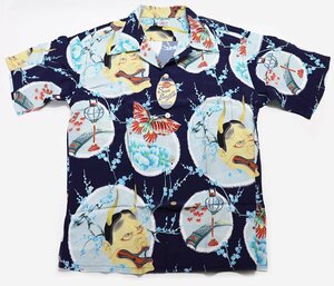 SUN SURF (サンサーフ) スペシャルエディション アロハシャツ “Demon On Japan Beauty” SS38105 未使用品 ブラック size XL / 般若