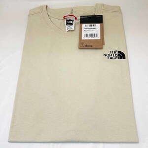 新品 THE NORTH FACE ノースフェイス 半袖Tシャツ NF0A2ZXE3X41 ベージュ Lサイズ