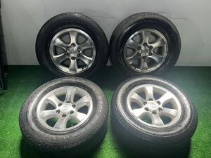 1円スタート【管理番号 244-3】 トヨタ ランクル プラド 120系 17インチ 7.5J +30 PCD139.7-6H 265/65R17 ブリジストン ランドクルーザー 