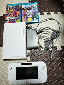 WiiU 本体 ホワイト 白 動作確認済　スマブラ　スプラトゥーン