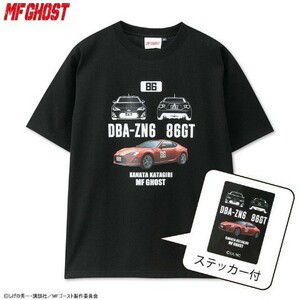 ■MF GHOST エムエフ ゴースト■INITIAL D イニシャル ディー■TOYOTA トヨタ■86 GT■Avail アベイル■Tシャツ ステッカー M