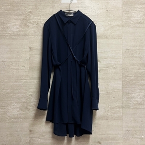 ISSEY MIYAKE イッセイミヤケ　コードデザイン　ロングシャツ　IM61FJ009　SIZE 2　【中目黒B09】