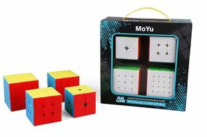 Moyu-プロのマジックキューブ2x2 3x3 4x4 5x5スピード,教育用パズル,2345ギフトボックス,4in 1