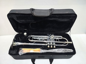 【中古品】 ソレイユ Soleil トランペット STR-2 シルバーメッキ仕上げ セット ○YR-185058○