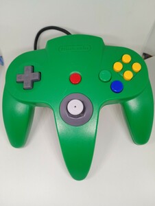 状態良好 分解清掃済み ニンテンドー 64 コントローラー グリーン スティック良好（ Nintendo64 Controller Green 任天堂 ）