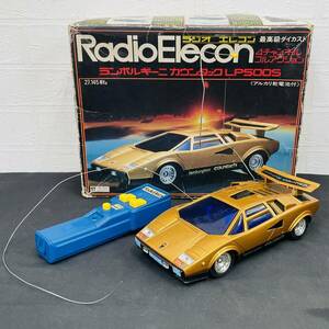 RadioElecon ラジオエレコン ラジコン ランボルギーニ カウンタック LP500S 最高級ダイカスト 4チャンネルフルアクション 当時物 玩具 AT