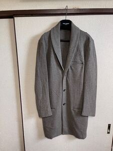 【即決】【良品】 ATTACHMENT アタッチメント SHAWL COLLAR COAT ショールカラーコート GREY グレー色 即決早い者勝ち