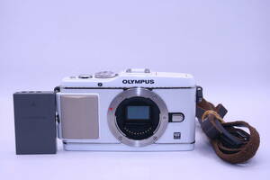 ★極上品★ OLYMPUS オリンパス OLYMPUS PEN E-P3 ボディ ホワイト デジタルミラーレスカメラ シャッター回数4,300回 C-0025