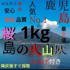 ご購入頂いた後採取♧鹿児島　桜島　火山灰　約1kg　溶岩石 観察