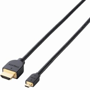 エレコム 3重シールド イーサネット対応ハイスピードHDMI-Microケーブル A-D 3.0m DH-HD14EU30BK