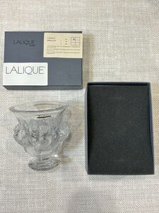 【長期保管品】ラリック LALIQUE PARIS 花瓶 フラワーベース ダンピエール クリスタル CRYSTAL 