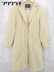 ◇ ◎ green label relaxing UNITED ARROWS ウエストリボン付 長袖 コート サイズ38 ベージュ レディース