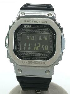 CASIO◆ソーラー腕時計・G-SHOCK/デジタル/SLV