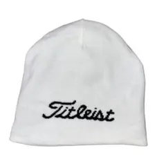 【緊急値下げ】【美品】Titleistタイトリスト　ニット帽　白/黒リバーシブル