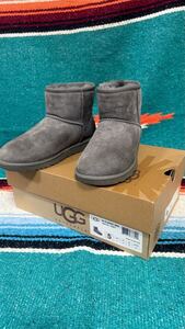 USED UGG アグ Classic Mini クラシックミニブーツ ムートンブーツ ショートブーツ 22.0cm グレー 