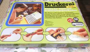 Druckerei★プリンティングセット★未使用★スタンプ ハンコ★オリジナル作成★文具・玩具