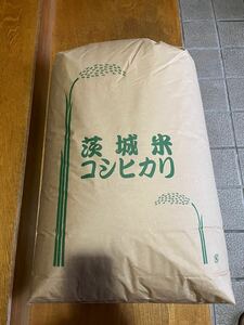 令和６年度茨城県産コシヒカリの玄米です。３０ｋｇ 