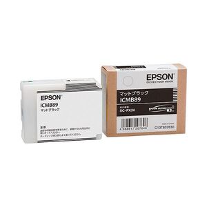 【新品】(まとめ) エプソン EPSON インクカートリッジ マットブラック ICMB89 1個 〔×10セット〕