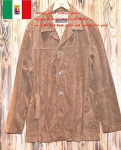 ★イタリア直輸入★良質　レザージャケット　コート XXXXL（Z-724)　メンズ　おすすめ