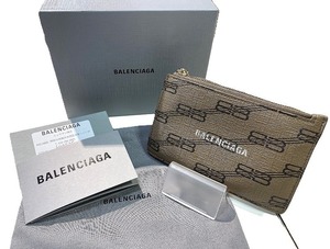 バレンシアガ BALENCIAGA コイン＆パスケース カードケース 小銭入れ ベージュ 640535